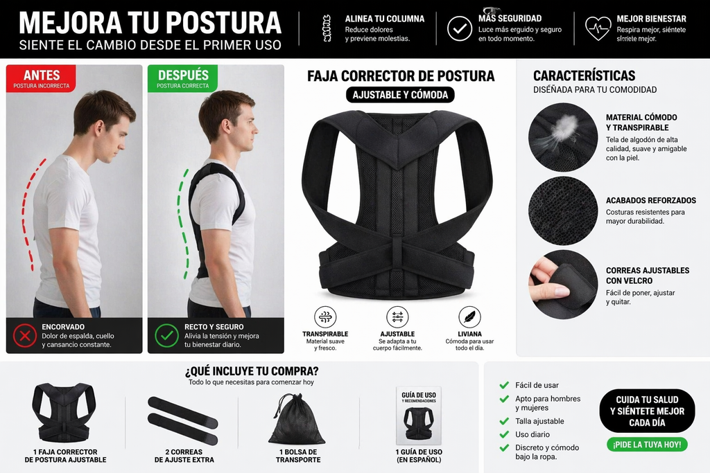 FAJA CORRECTORA DE POSTURA